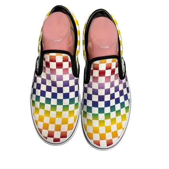 Van Other - Vans Rainbow checkered slip on Unisex